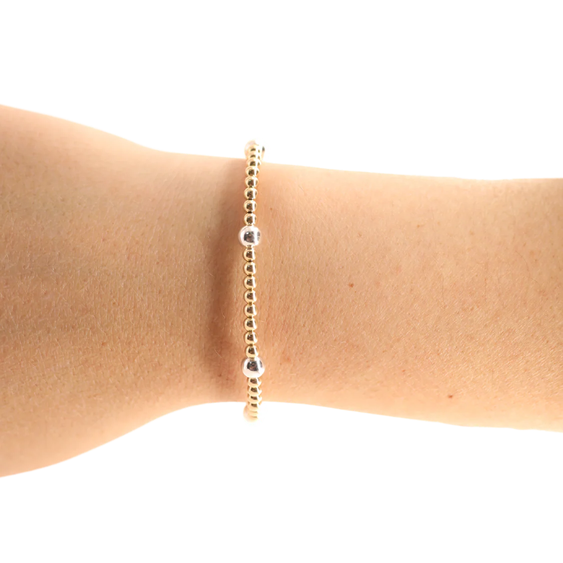 Beaded Blondes Olive Bracelet - Gold and Silver - Image 2