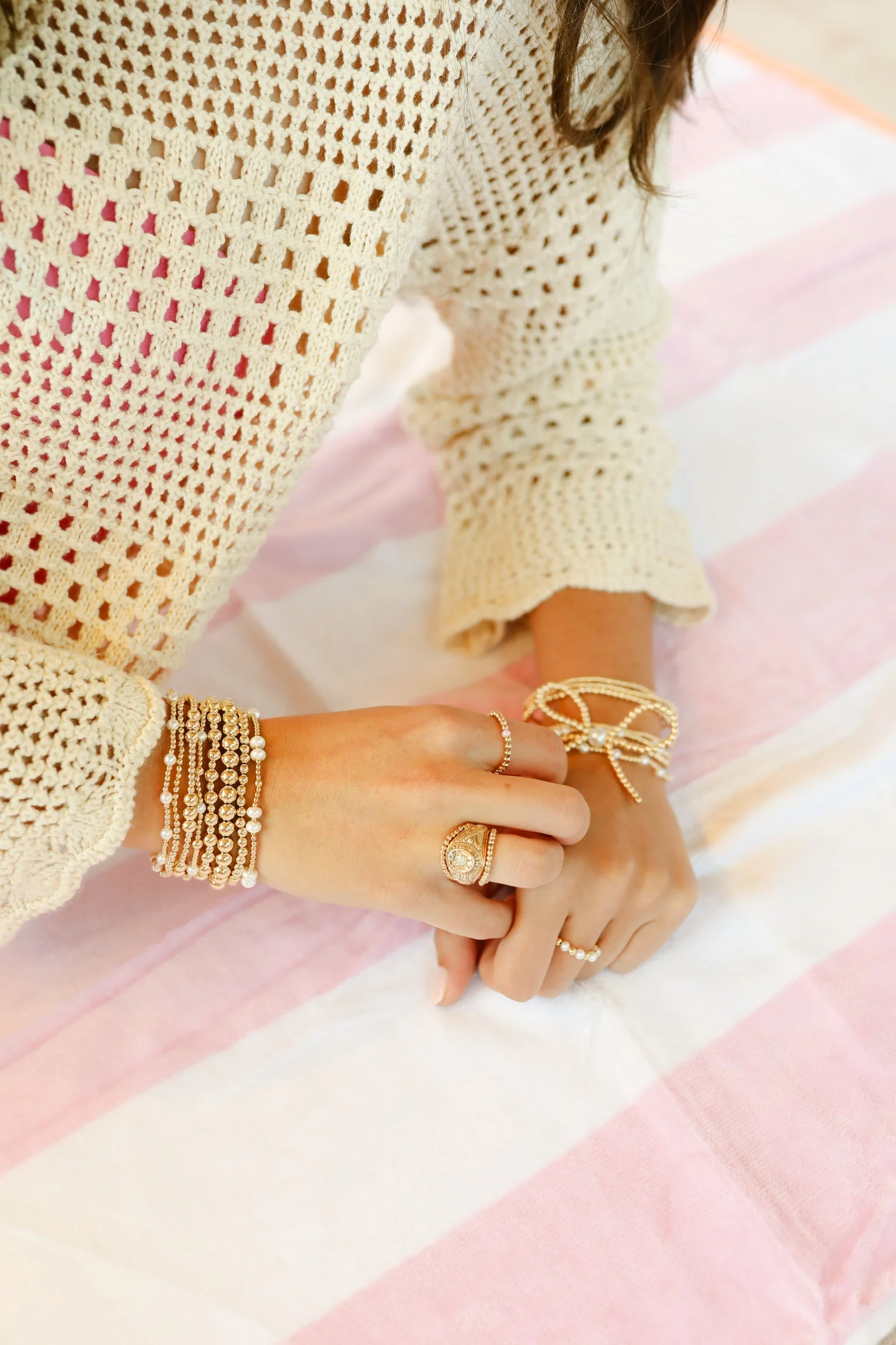 Beaded Blondes Pearl June Bracelet - Image 2