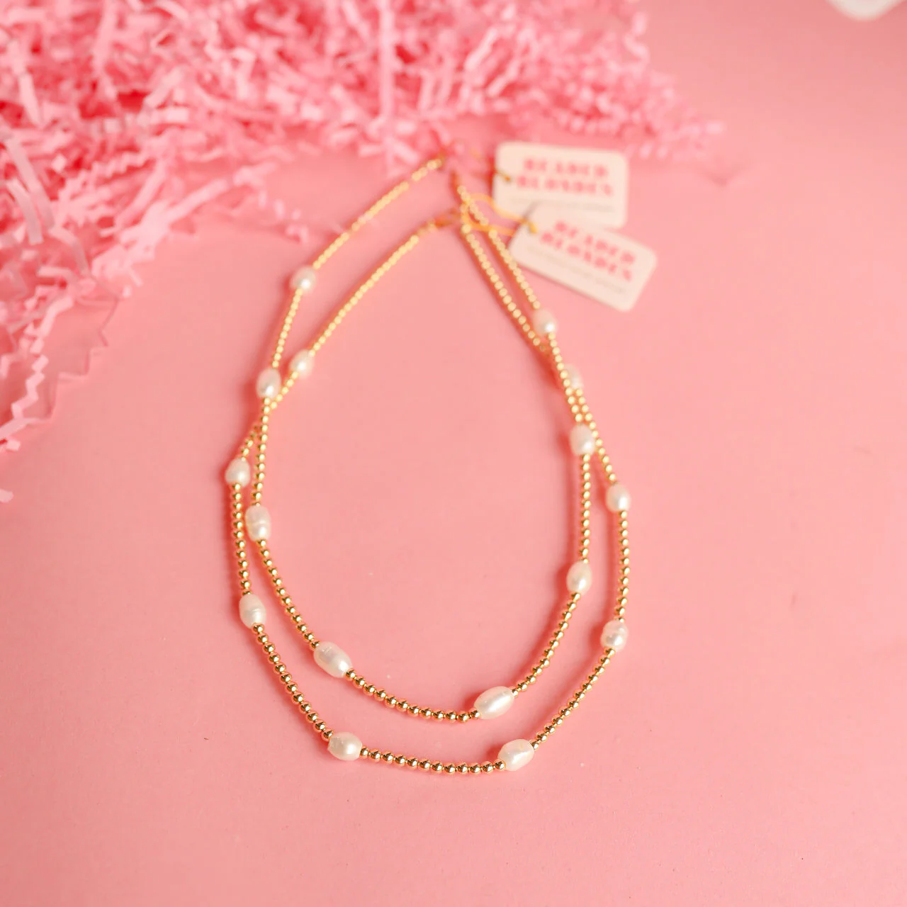 Beaded Blondes Pearl Poppi 16 in Necklace - Image 2
