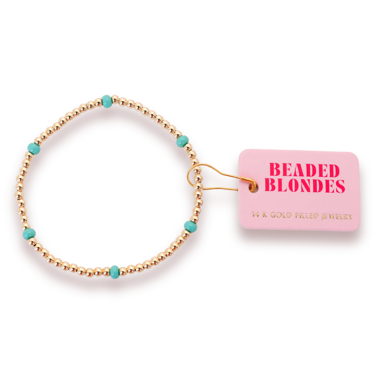 Beaded Blondes Turquoise Poppi Bracelet