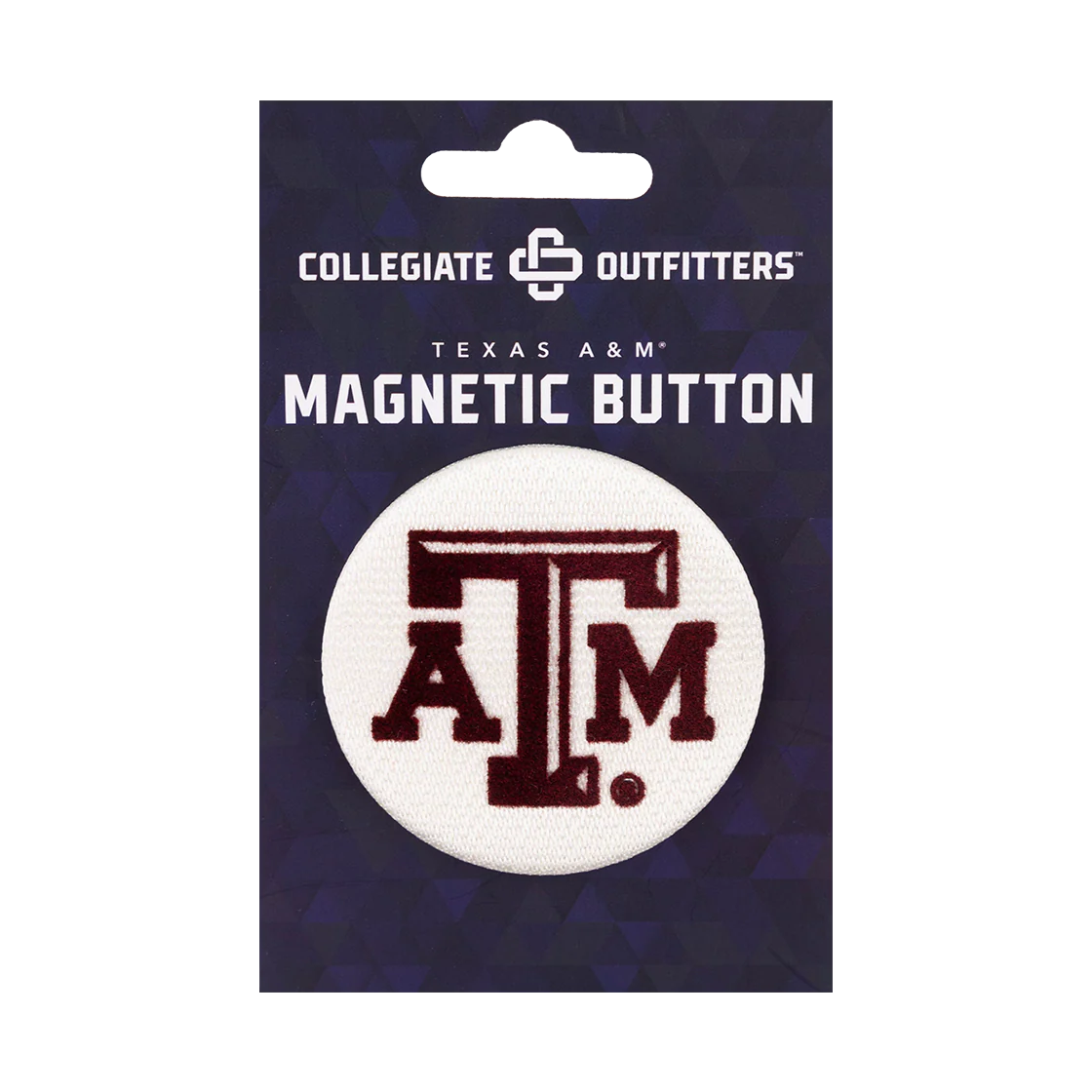 Beveled ATM Embroidered Magnetic Button