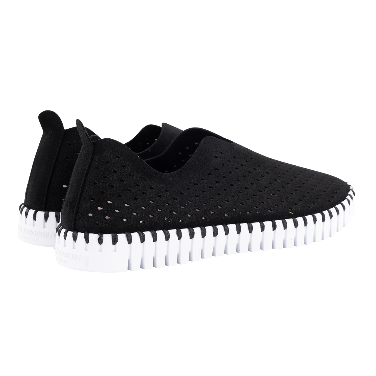 Black Slip On Tulip Shoes - Image 2
