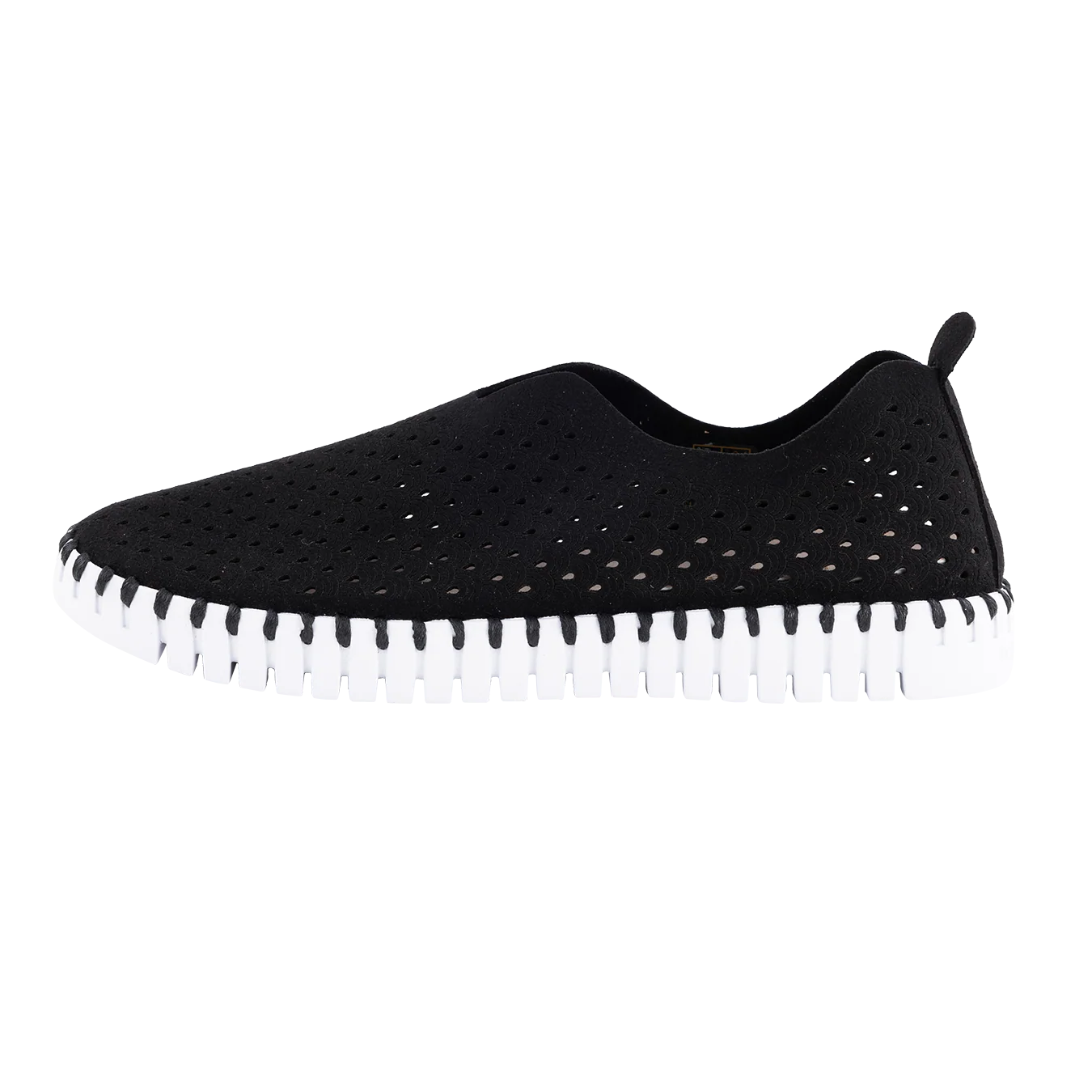 Black Slip On Tulip Shoes - Image 3