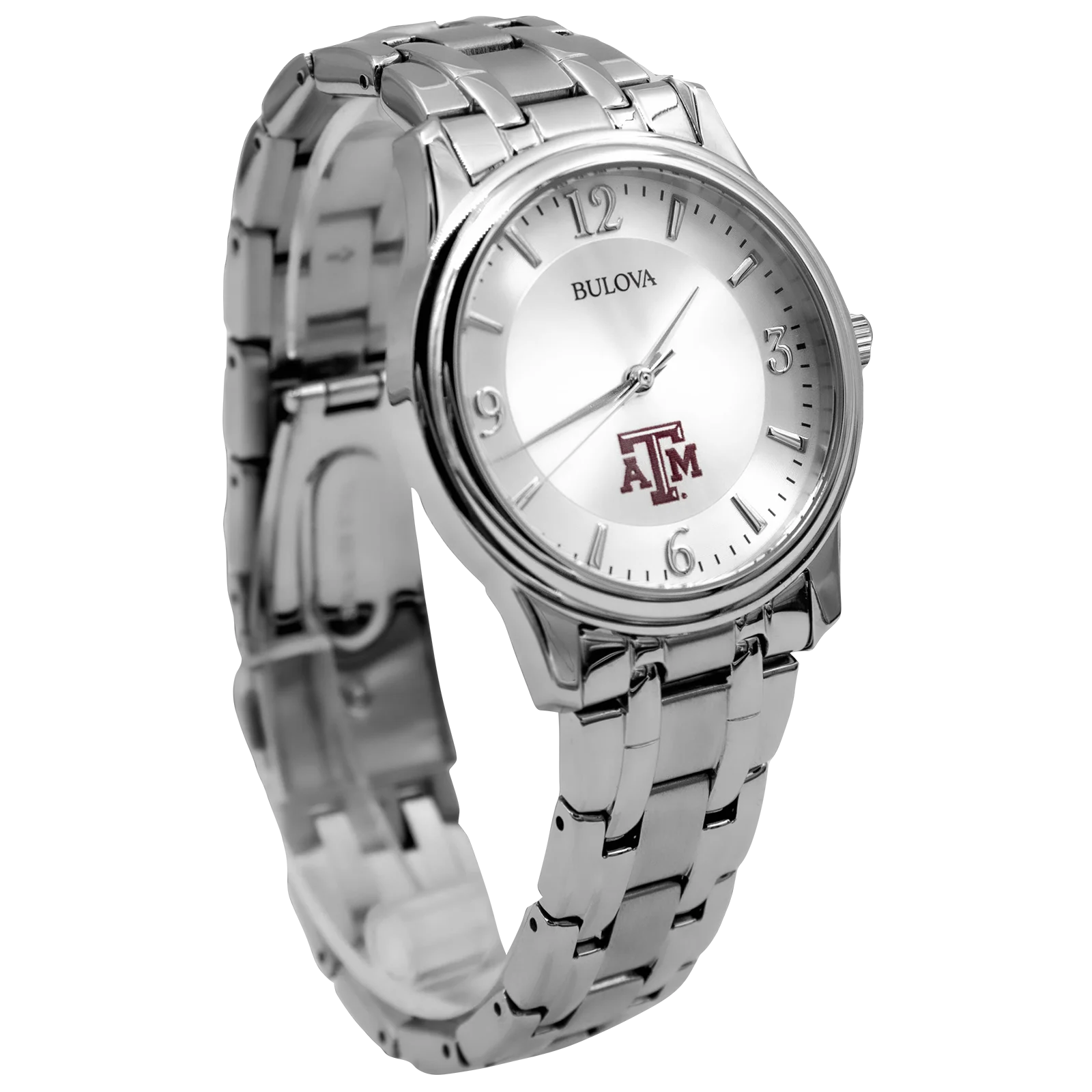 Texas A&M Bulova Silver Circle Men's Watch - Image 3