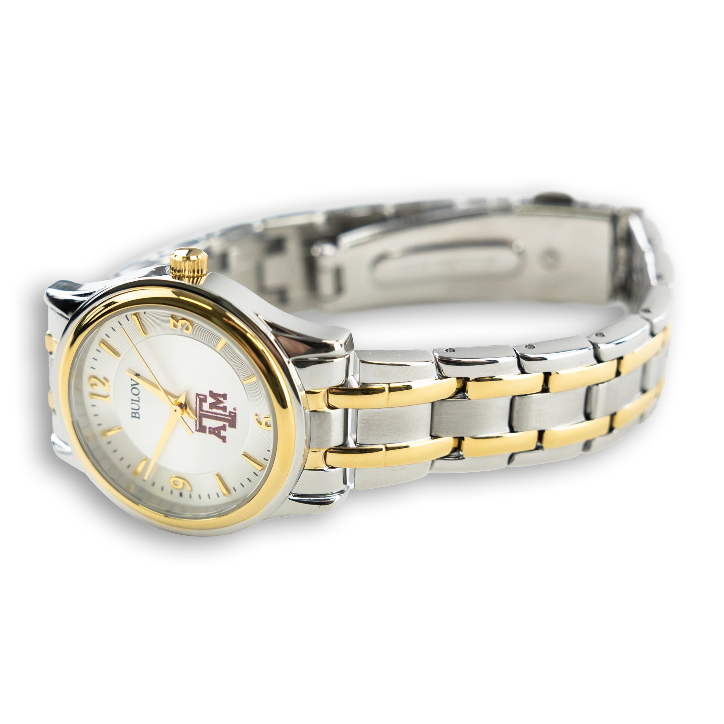 Texas A&M Bulova Two-Tone Women's Watch - Image 4