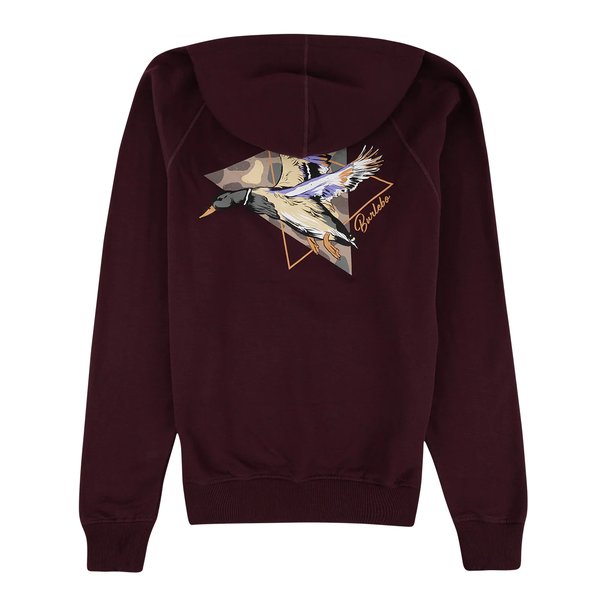 Burlebo Maroon Pintail Triangle Duck Hoodie - Image 3
