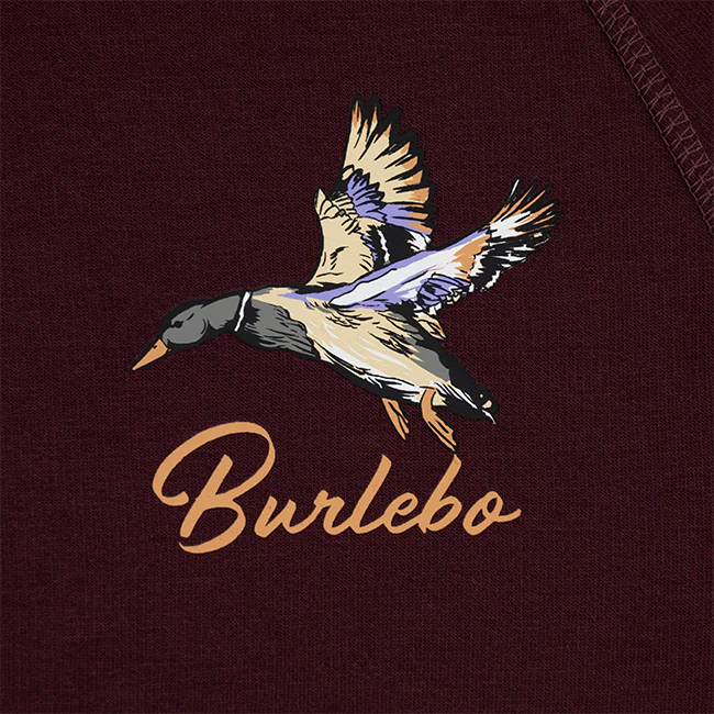 Burlebo Maroon Pintail Triangle Duck Hoodie - Image 4