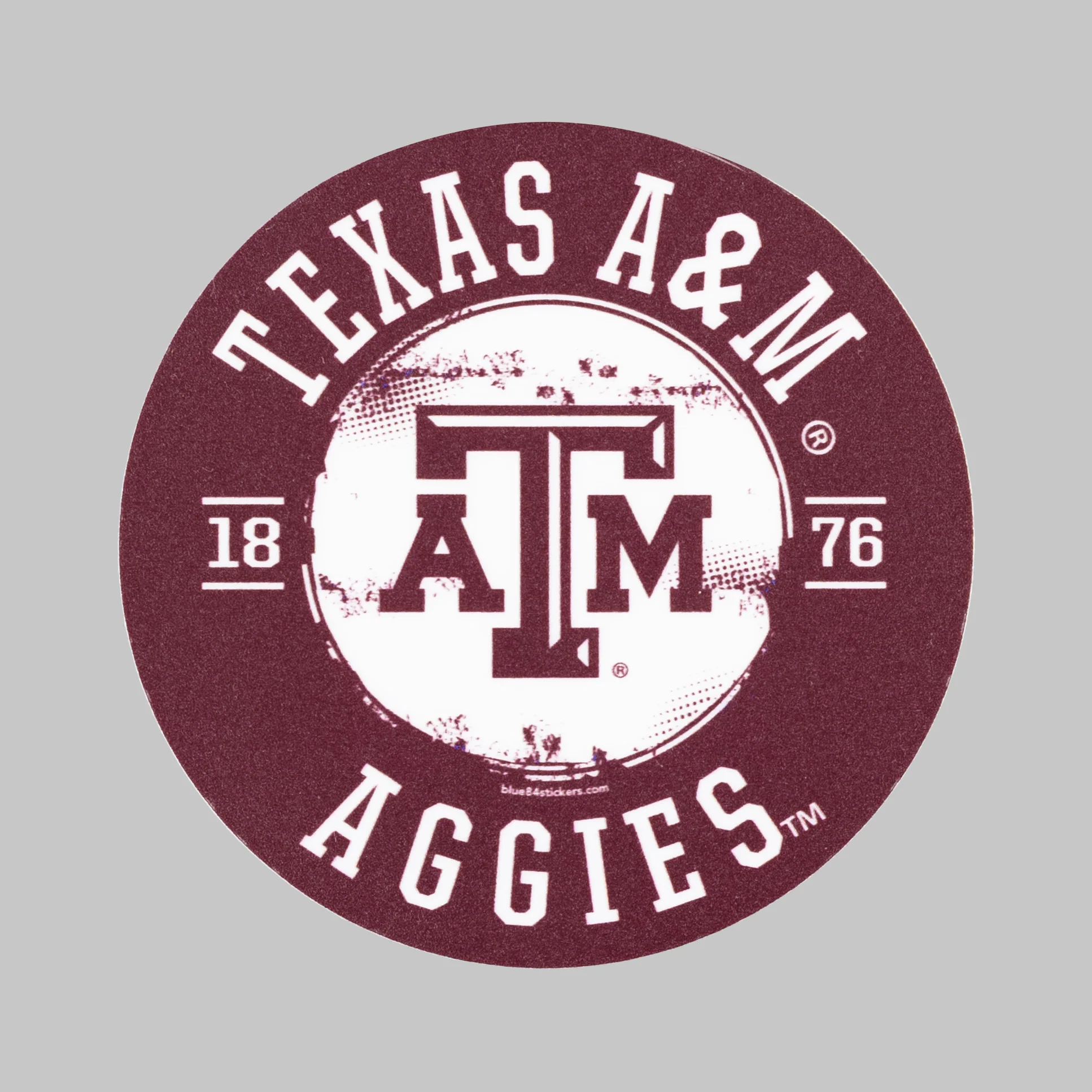 Texas A&M Aggies Burnt Toast Circle Sticker