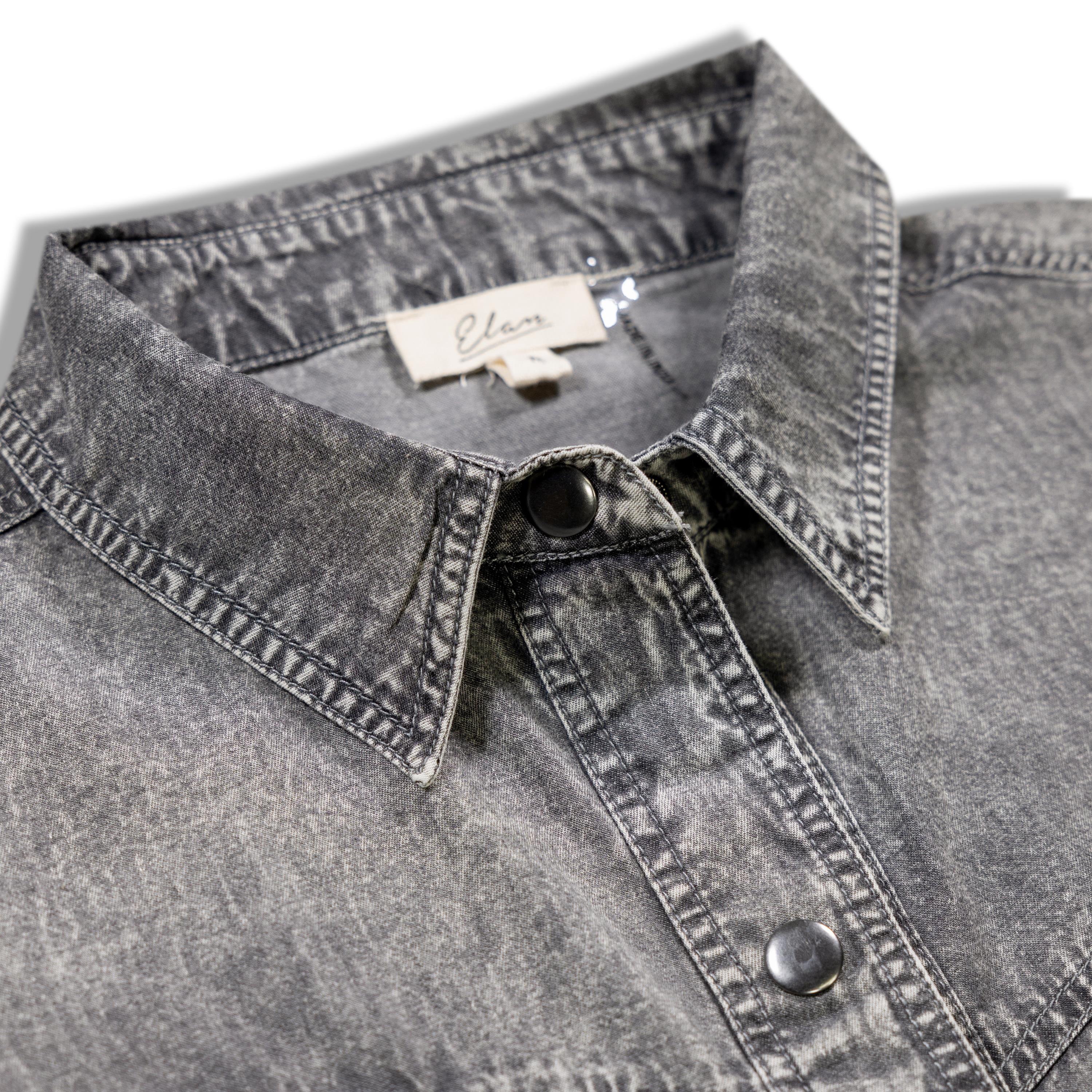 Button Down Acid Wash Top - Image 3