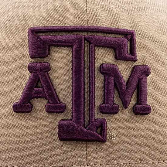 Texas A&M Aggies Khaki Fitted Hat - Image 2