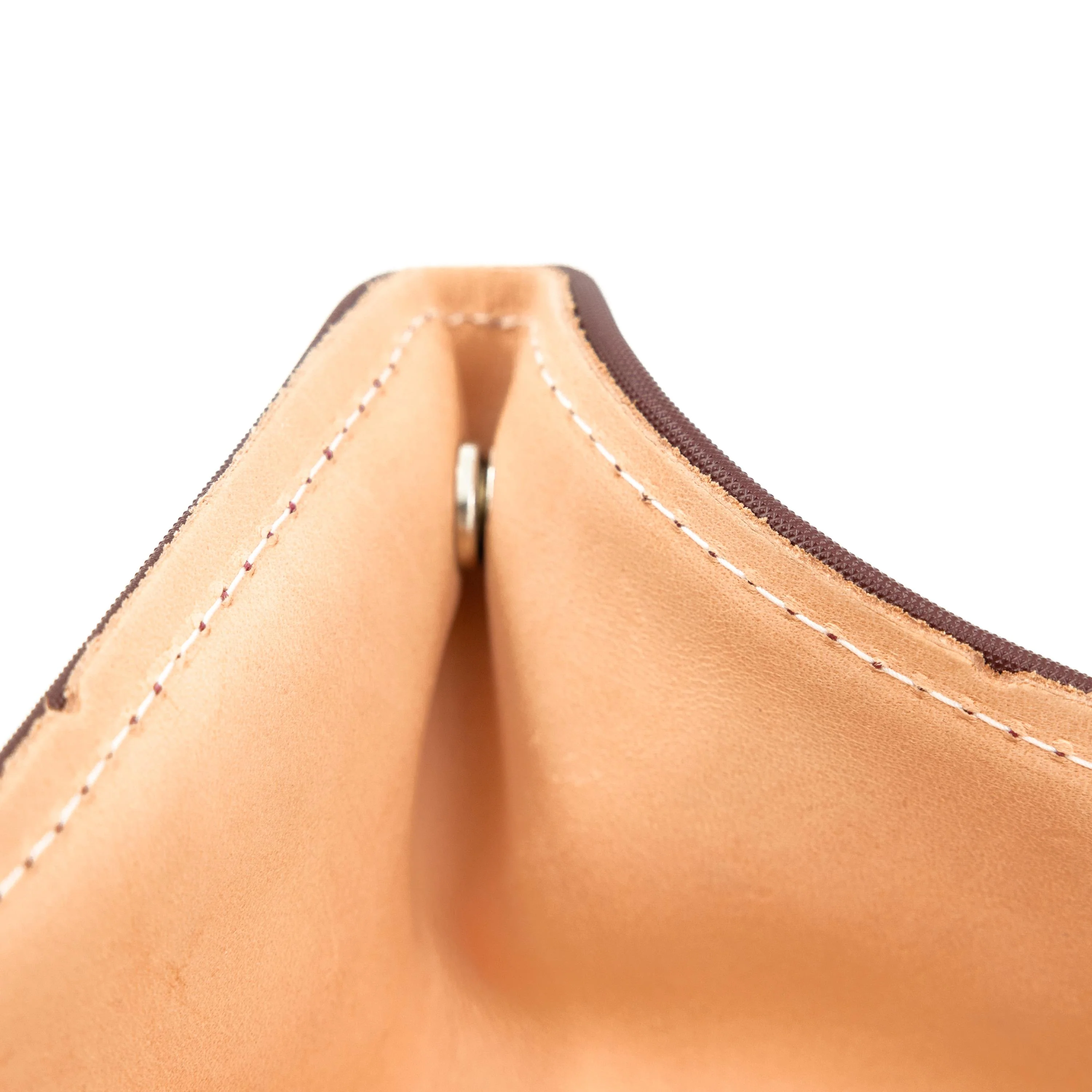 Jon Hart Maroon Leather Catch-All - Image 8