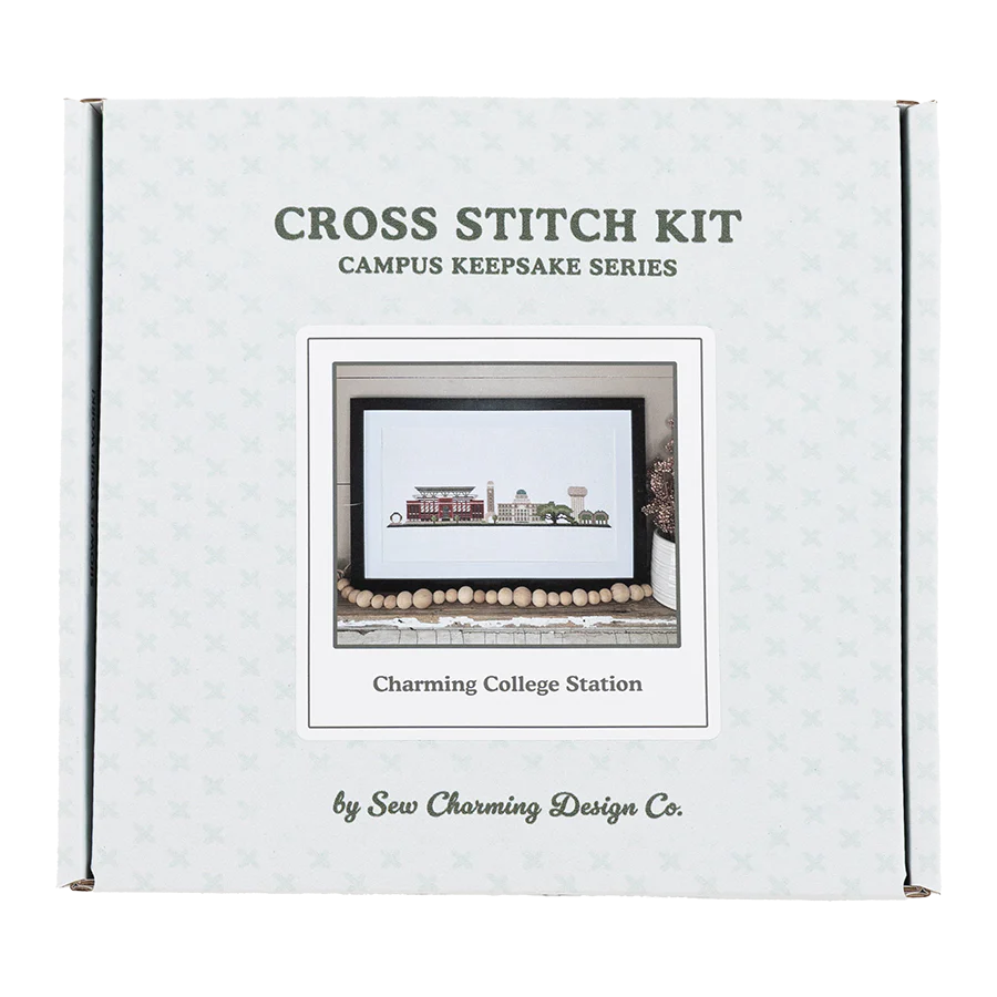Charming College Station Cross Stitch Kit