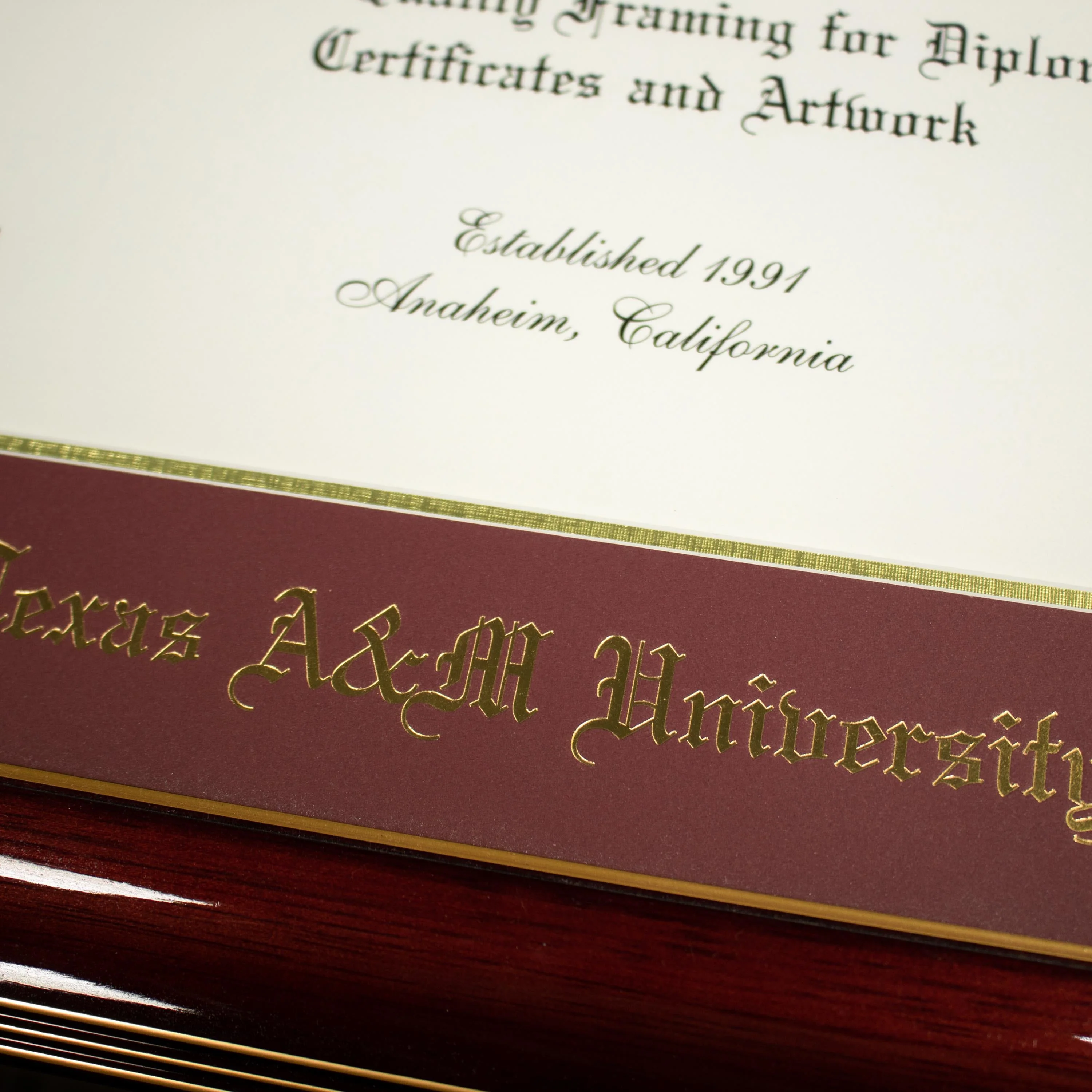 University Frames Texas A&M Classic Medallion Diploma - Image 4