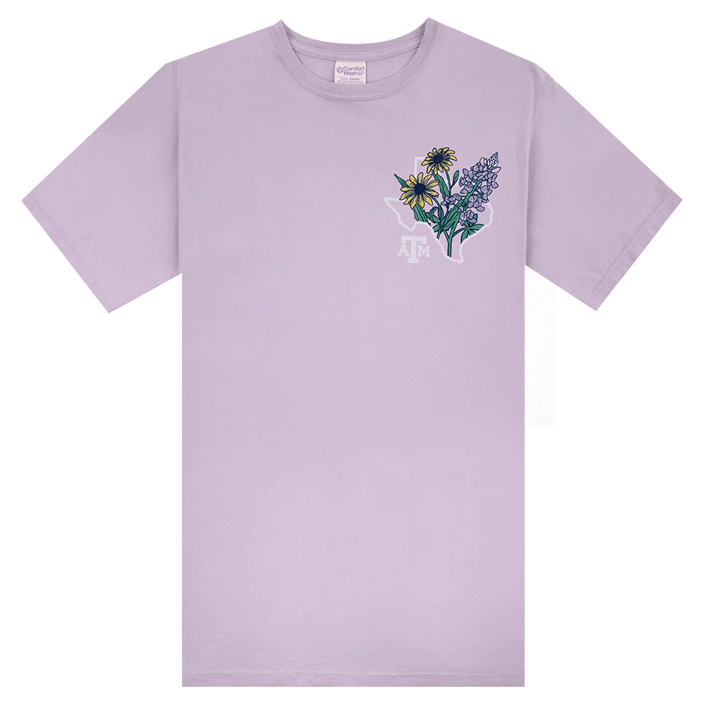 College Station Cowgirl Purple T-Shirt - Image 3