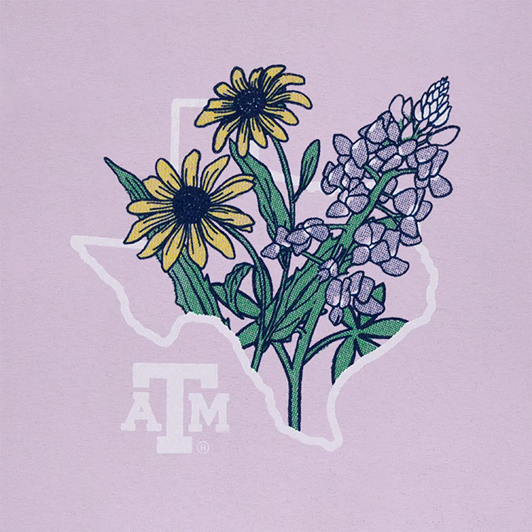 College Station Cowgirl Purple T-Shirt - Image 4