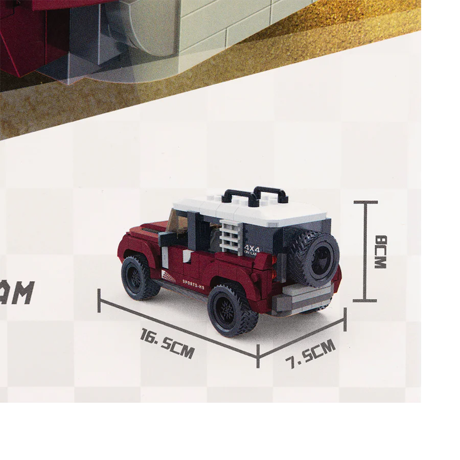 Collegiate Outfitters Building Blocks H9 Off - Road Vehicle - Image 8
