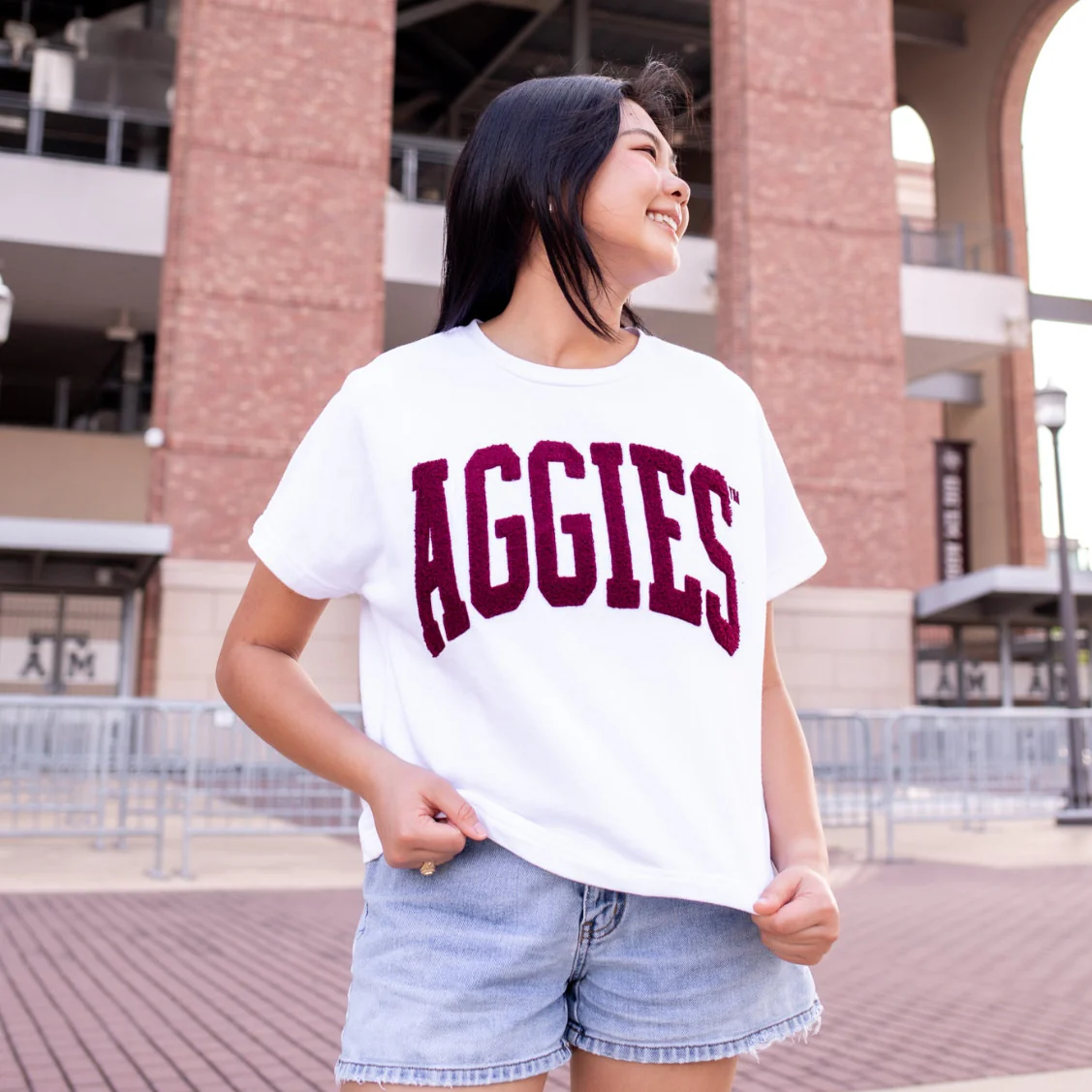 Collegiate Outfitters Chenille Aggies Tee - Image 2
