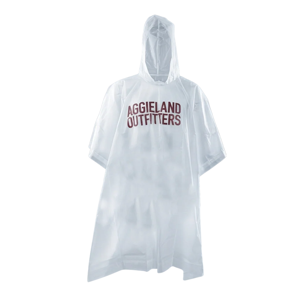 Collegiate Outfitters Clear Rain Poncho