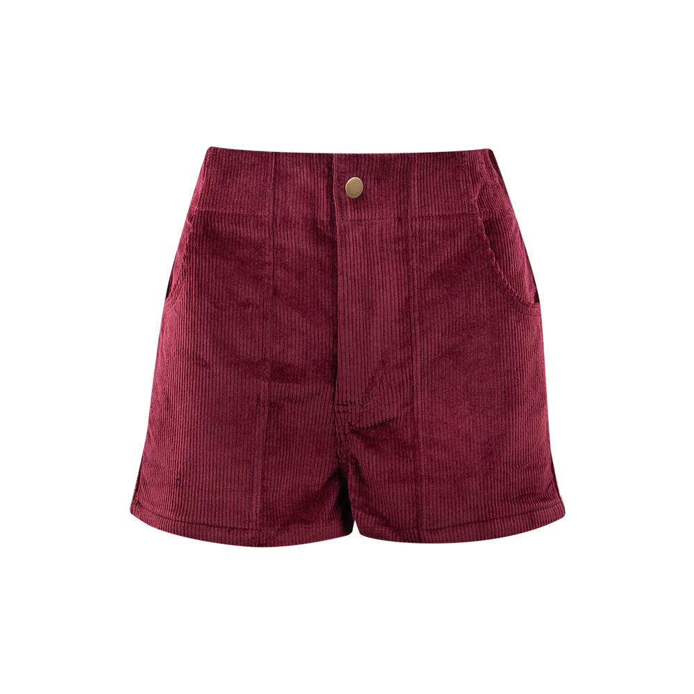 Collegiate Outfitters Corduroy Shorts - Maroon