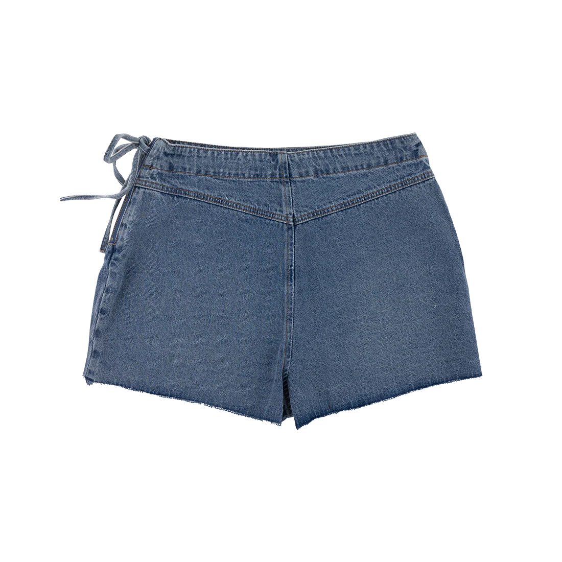 Collegiate Outfitters Crossover Tie Denim Skort - Image 3