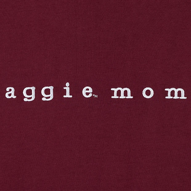 Collegiate Outfitters Embroidered Aggie Mom T-Shirt - Image 3