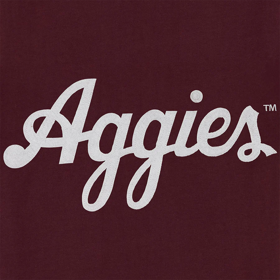 Collegiate Outfitters Felt Script Aggies T-Shirt - Image 3