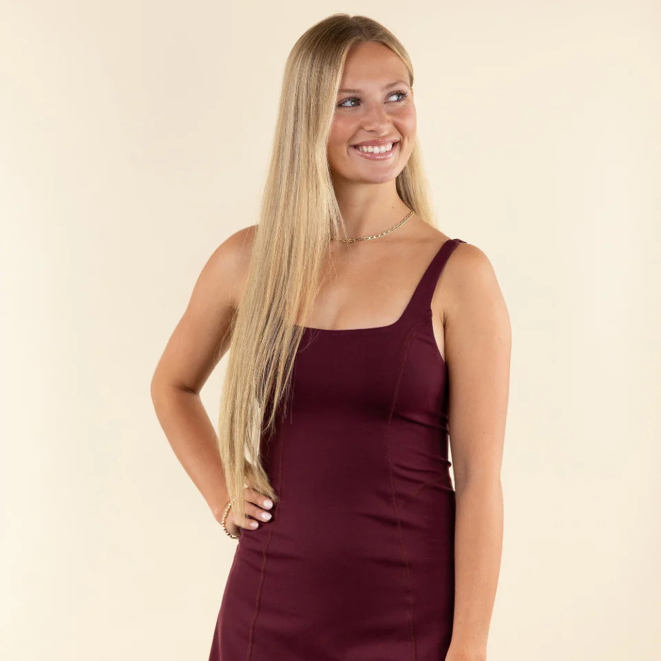 Collegiate Outfitters Fitted Athletic Dress - Maroon - Image 2