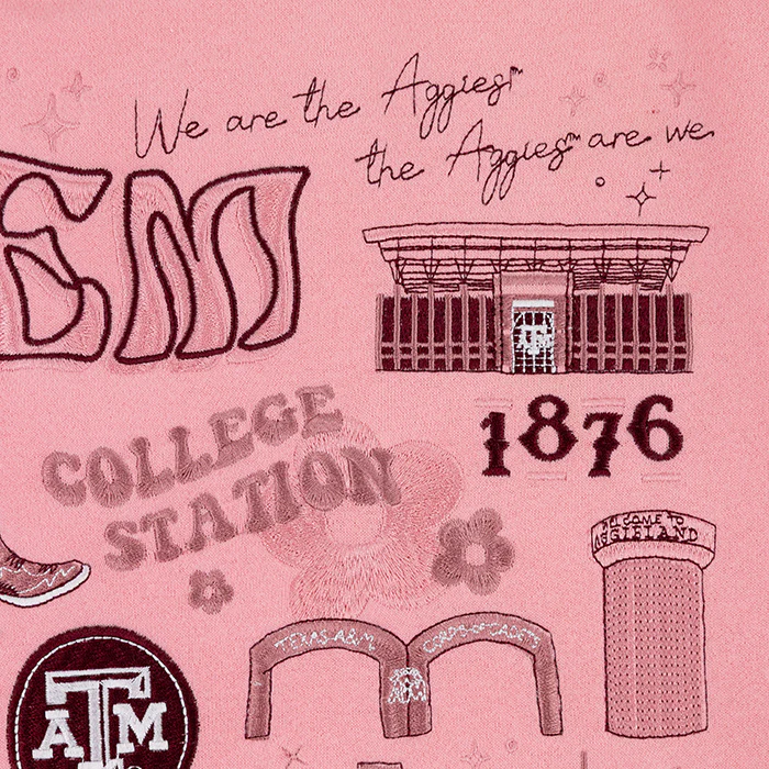 Collegiate Outfitters Gig 'Em Aggies Collage Sweatshirt - Image 6