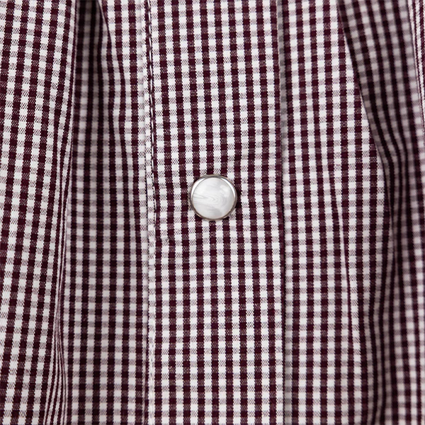 Collegiate Outfitters Gingham Bluebonnet Blouse - Maroon - Image 5