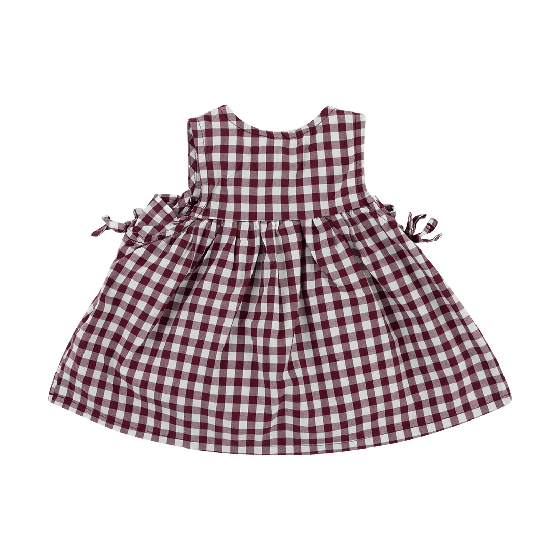 Collegiate Outfitters Infant Girls Plaid Set - Maroon - Image 4