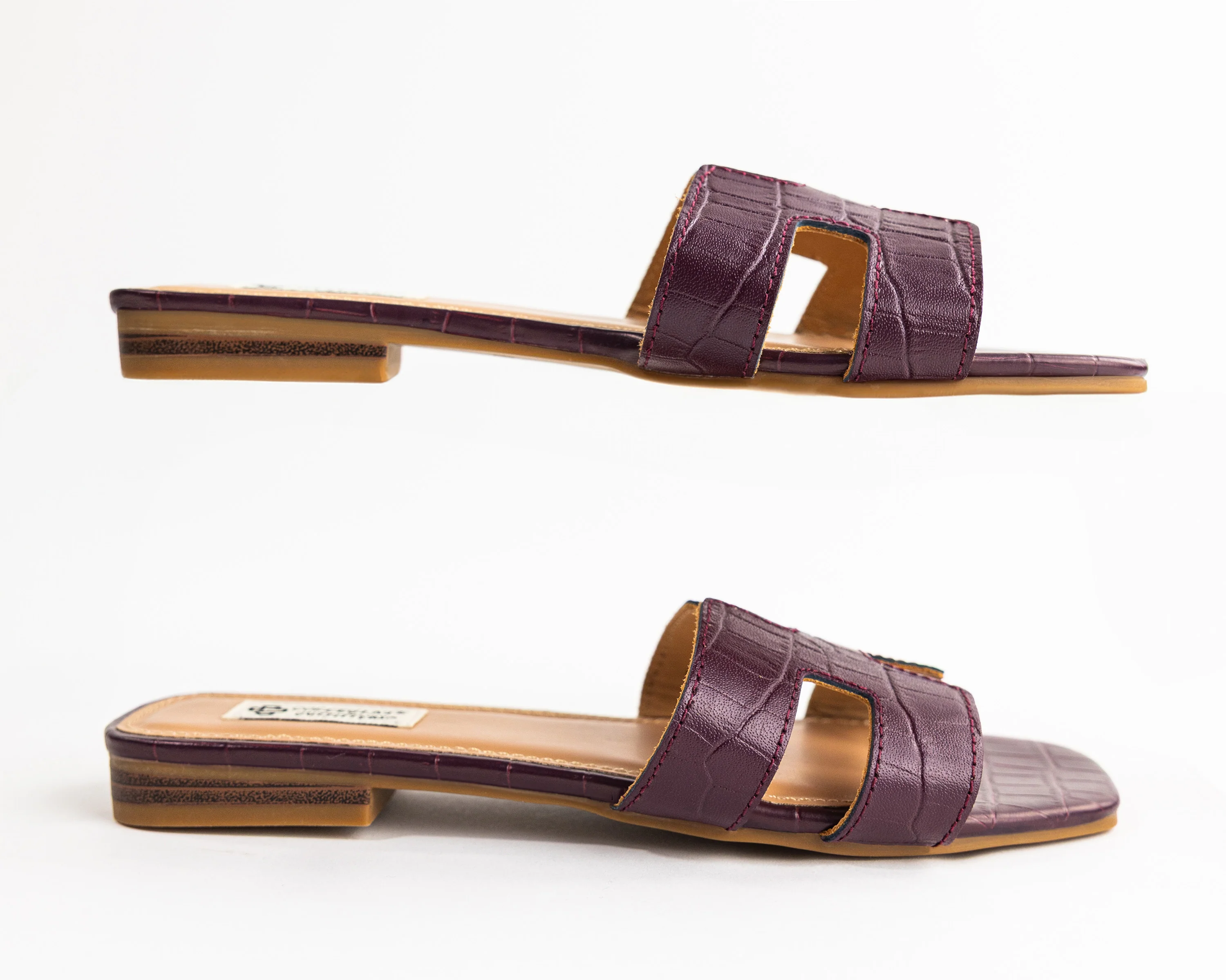 Collegiate Outfitters Maroon Croc H Slide - Image 4