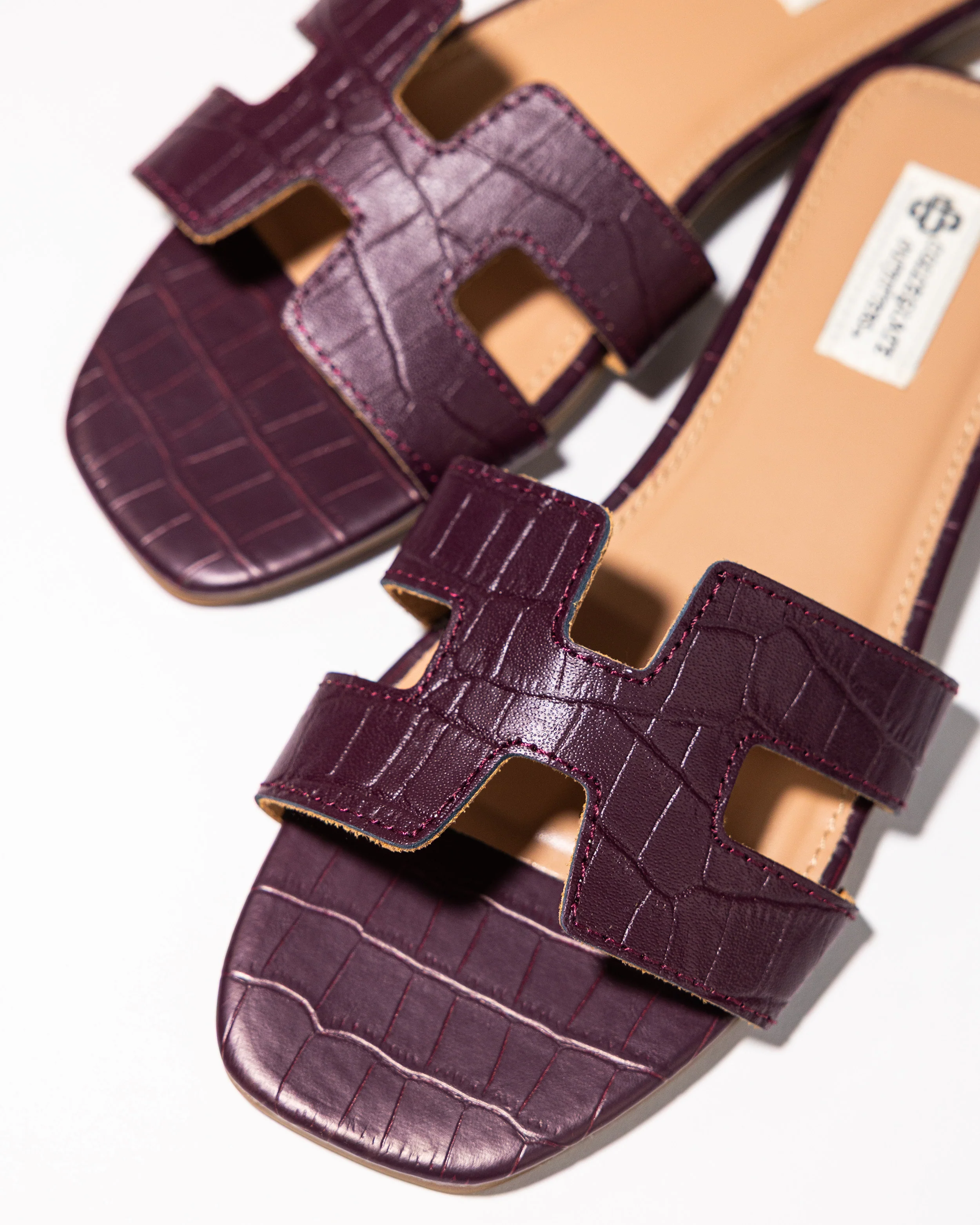 Collegiate Outfitters Maroon Croc H Slide - Image 7
