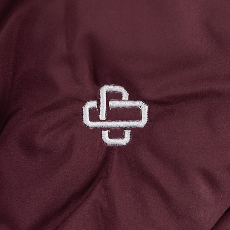 Collegiate Outfitters Maroon Winter Cropped Puffer Vest - Image 6