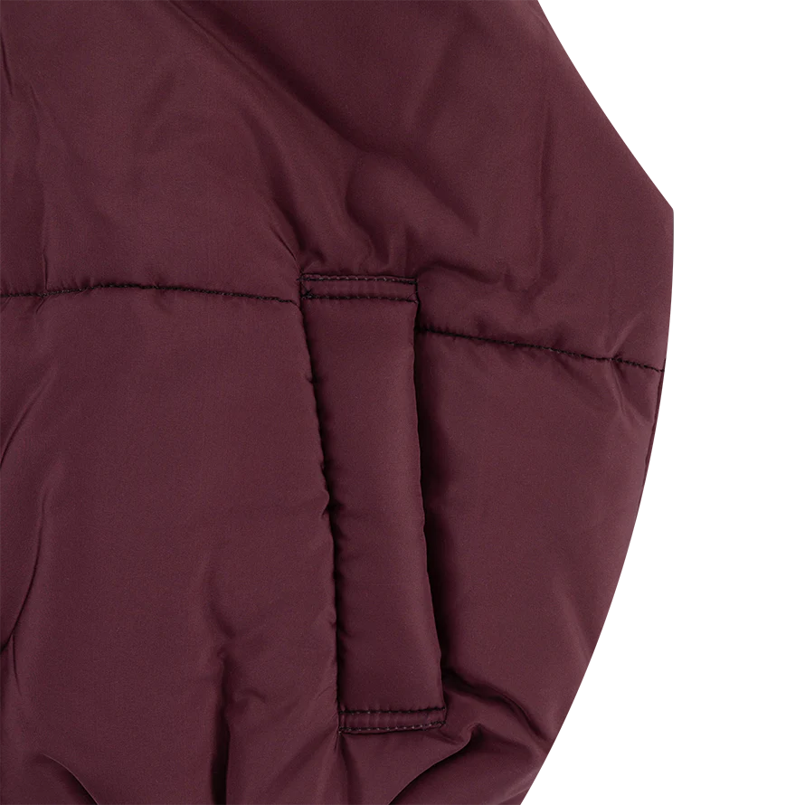 Collegiate Outfitters Maroon Winter Cropped Puffer Vest - Image 7