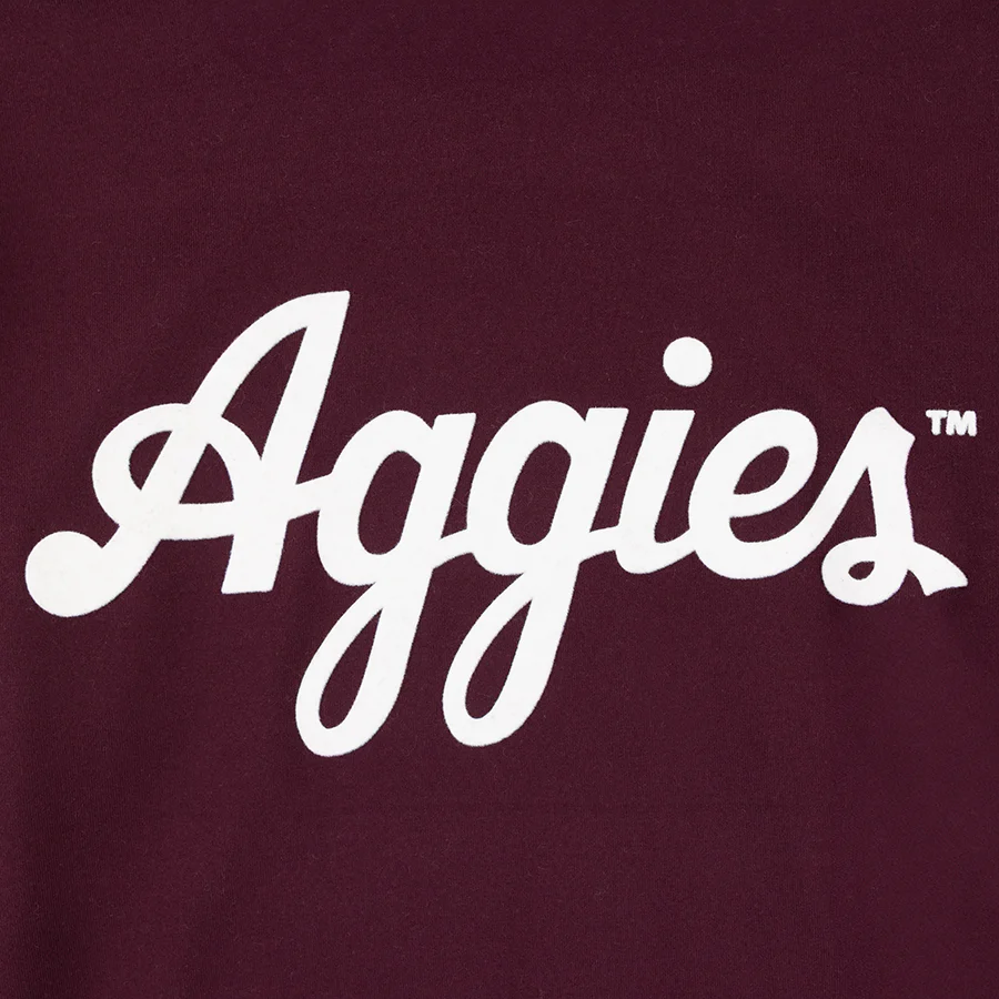 Collegiate Outfitters Script Aggies Youth T-Shirt Hoodie - Image 3