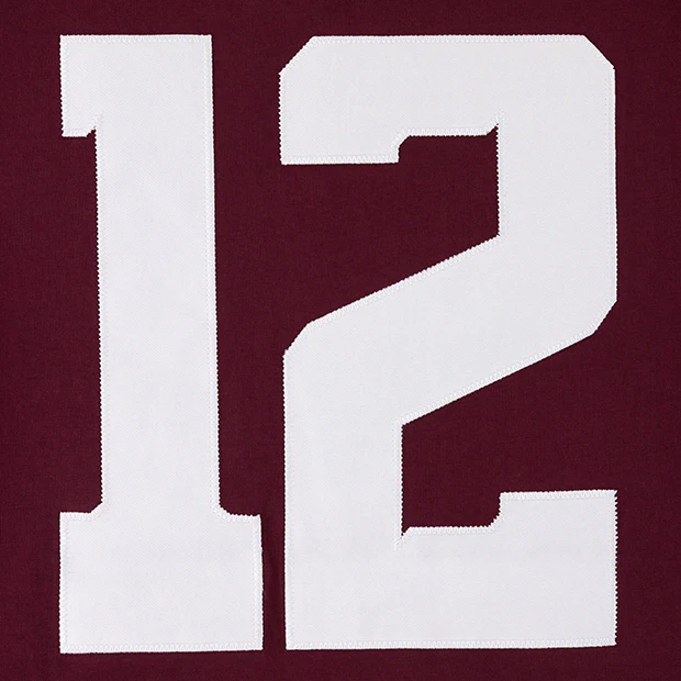 Collegiate Outfitters Texas A&M Fabric Letters Maroon Jersey Tee - Image 5