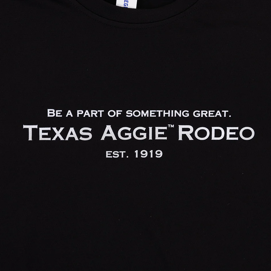 Collegiate Outfitters Texas Aggie Rodeo Black Performance T-Shirt - Image 3