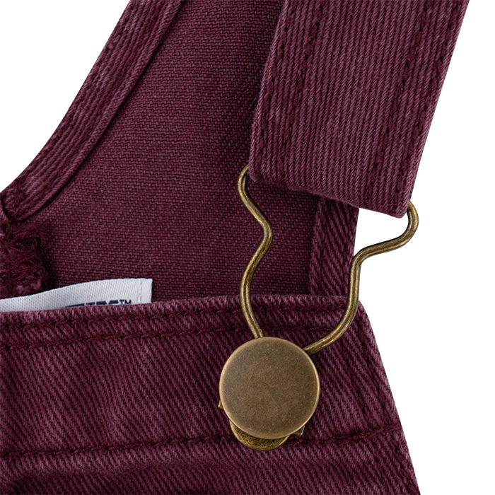 Collegiate Outfitters Toddler Overall Lace Dress - Maroon - Image 3