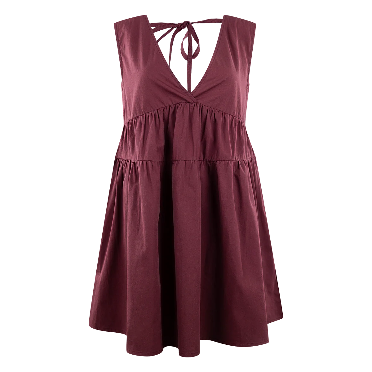 Collegiate Outfitters V Neck Tiered Dress
