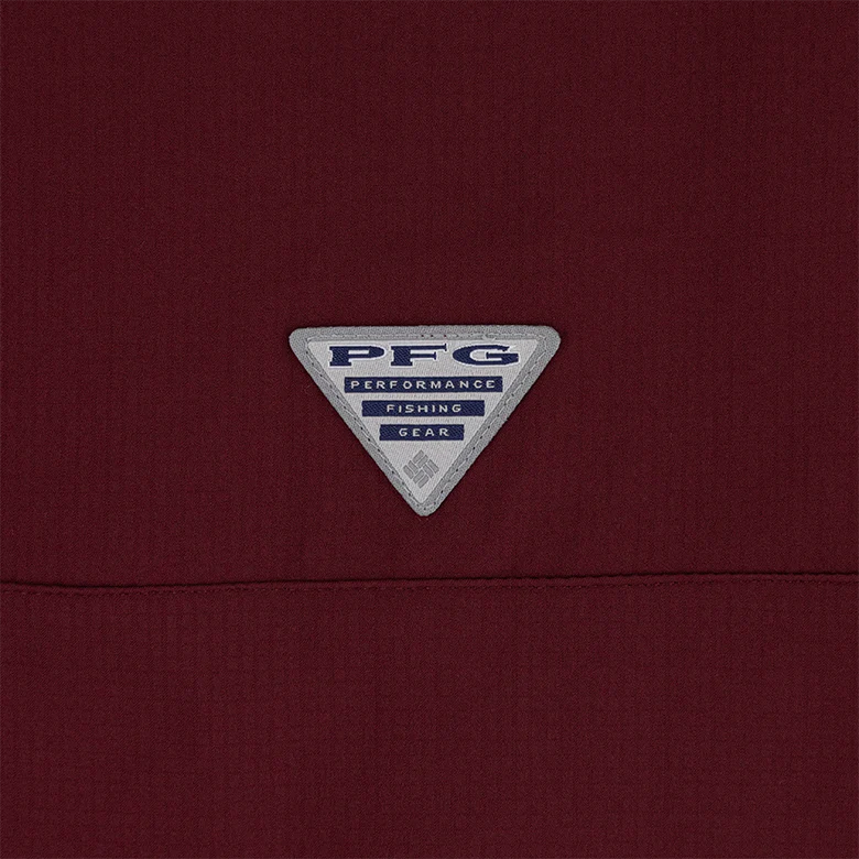 Texas A&M Columbia Tamiami Short Sleeve Maroon Fishing Shirt - Image 7