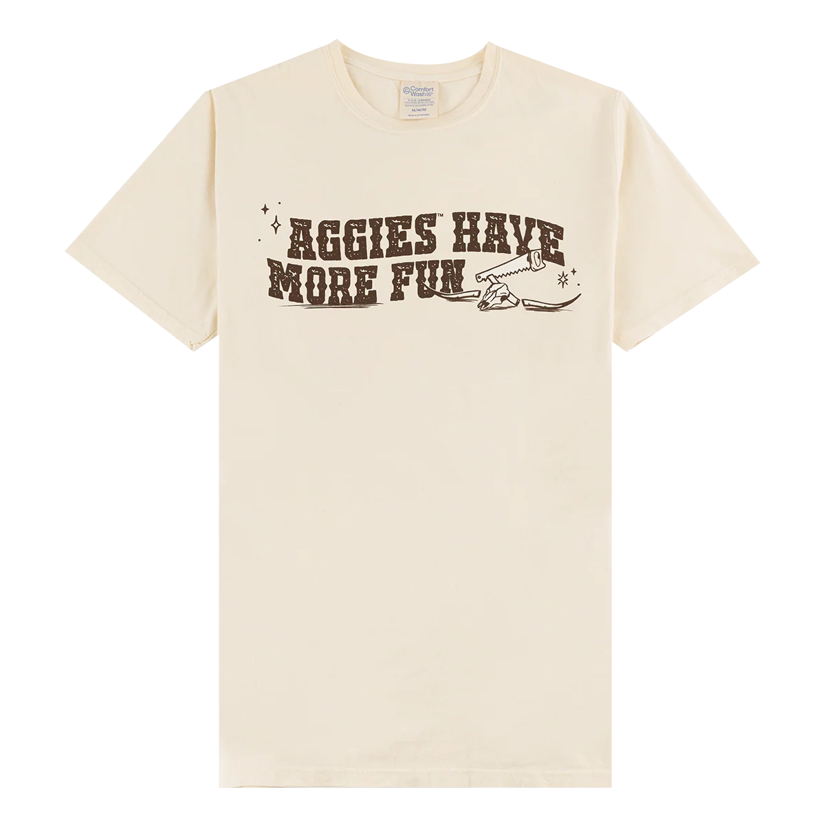 Comfort Wash Aggies Have More Fun Cowgirl T-Shirt - Beige - Image 2