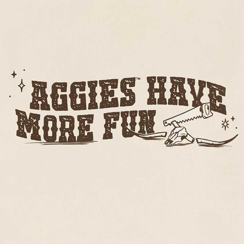 Comfort Wash Aggies Have More Fun Cowgirl T-Shirt - Beige - Image 4