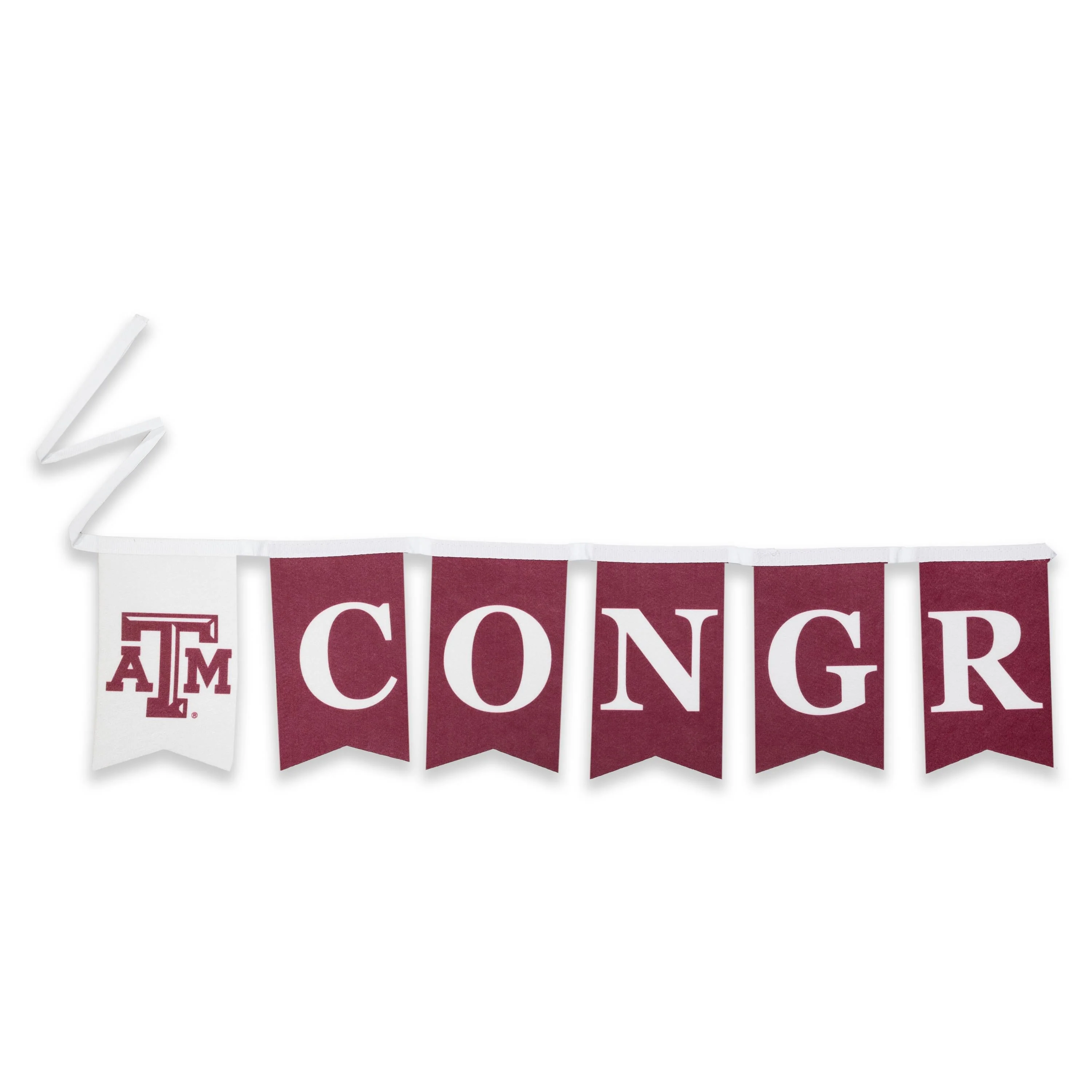 Texas A&M Congrats Felt String Banner - Image 3