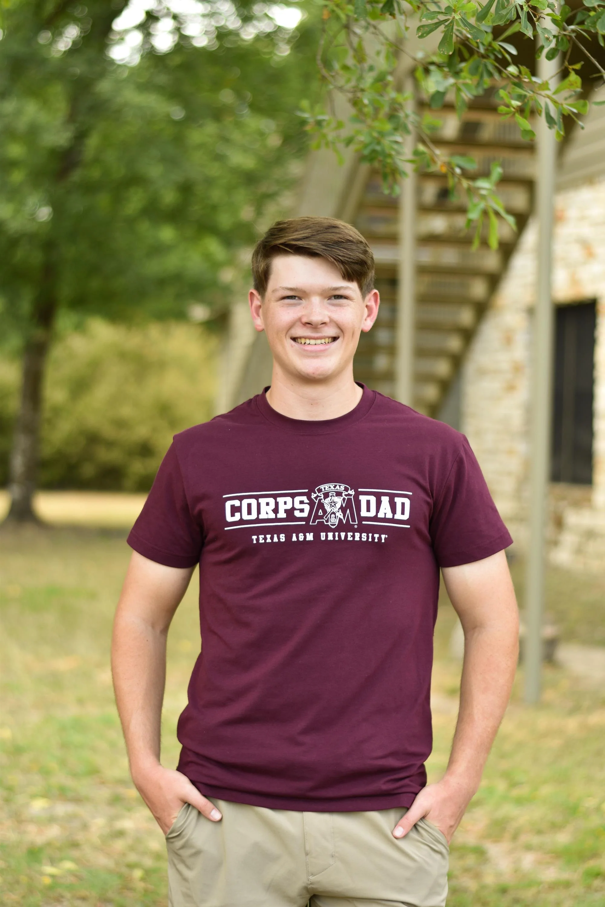 Texas A&M Maroon Corps Dad T-Shirt - Image 2