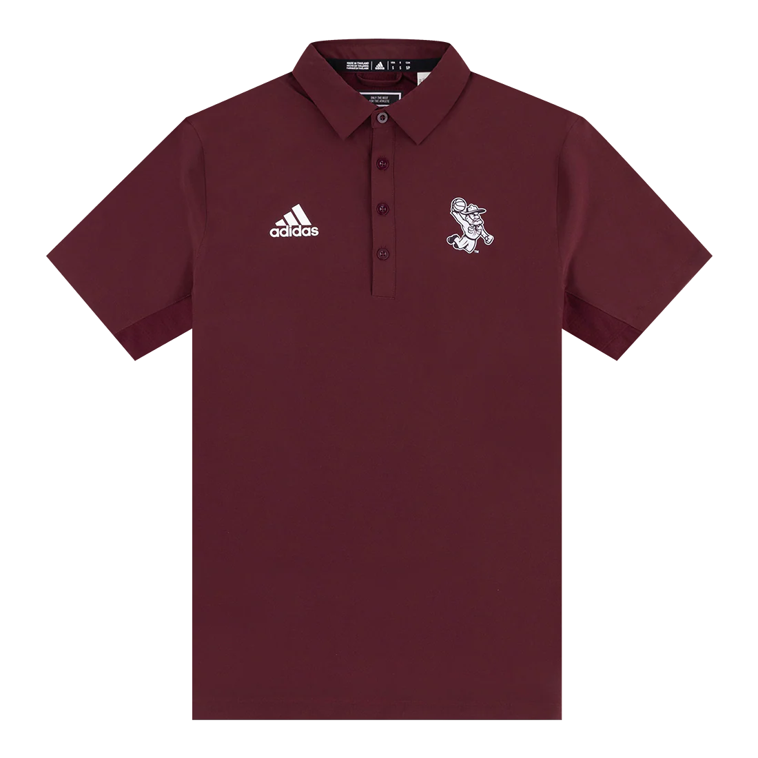 Dunking Ol' Sarge Adidas Maroon Basketball Polo