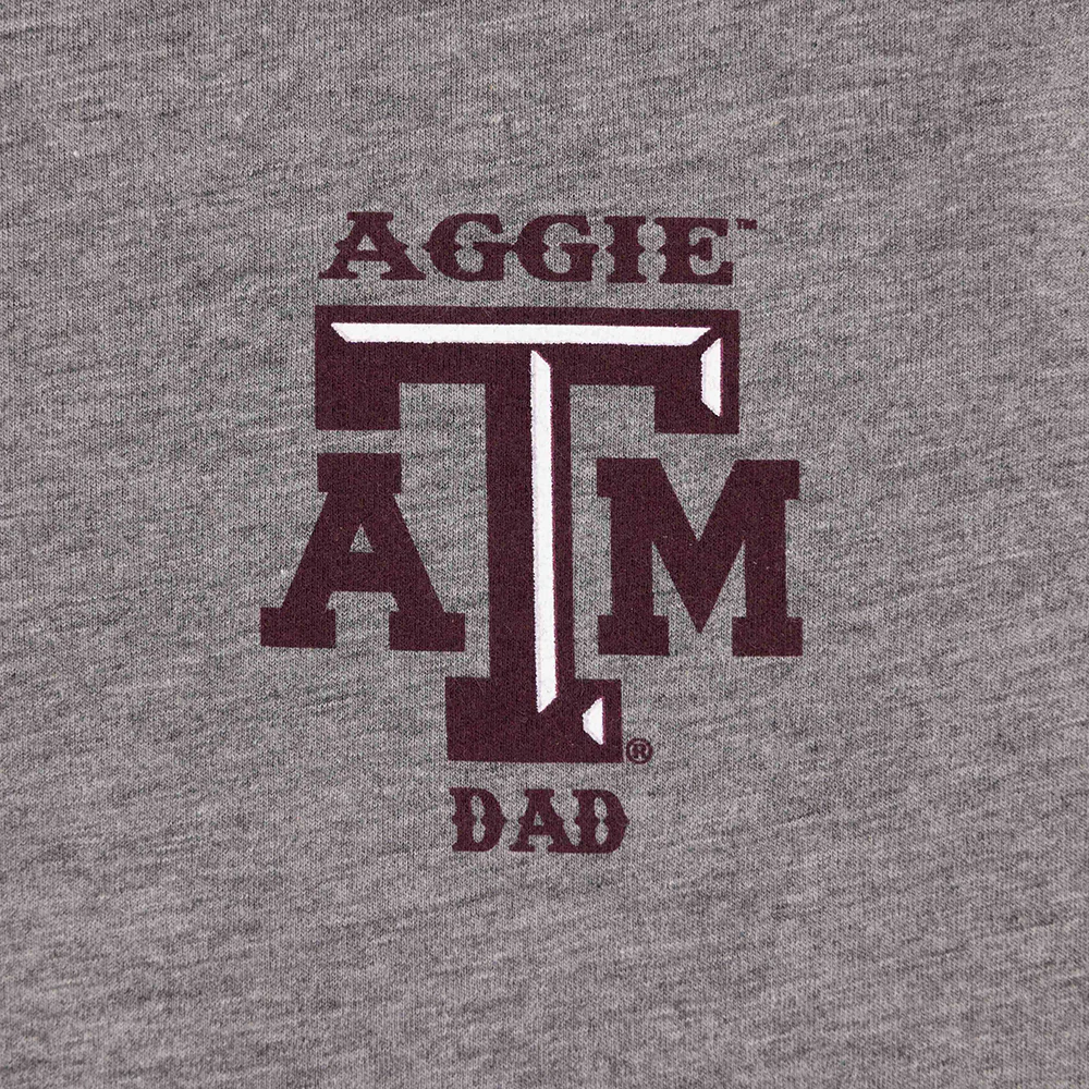 Fightin' Texas Aggie Dad Grey T-Shirt - Image 4