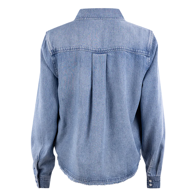 Fray Hem Button Down - Image 3