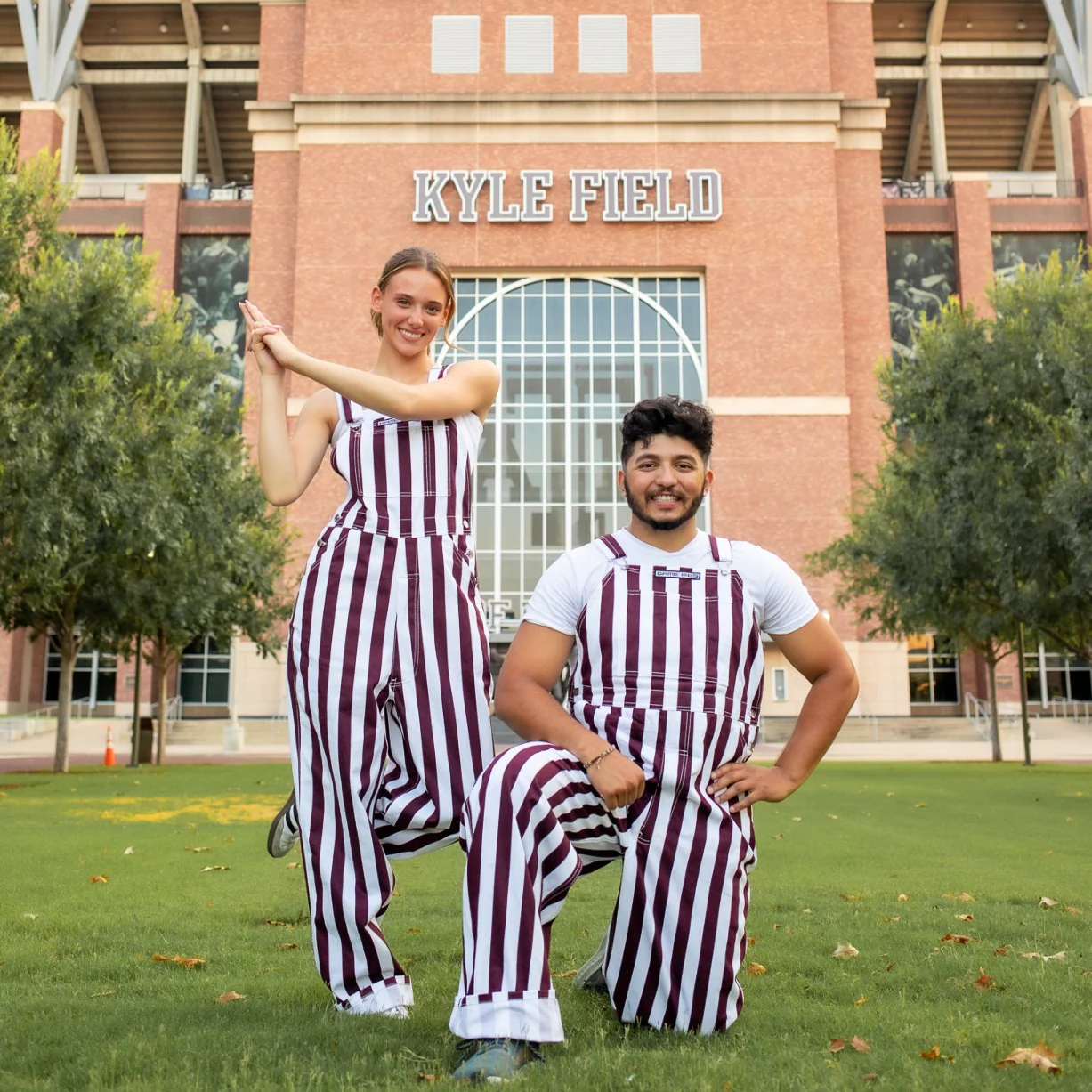 Gameday Bibs Striped Overalls - Image 2