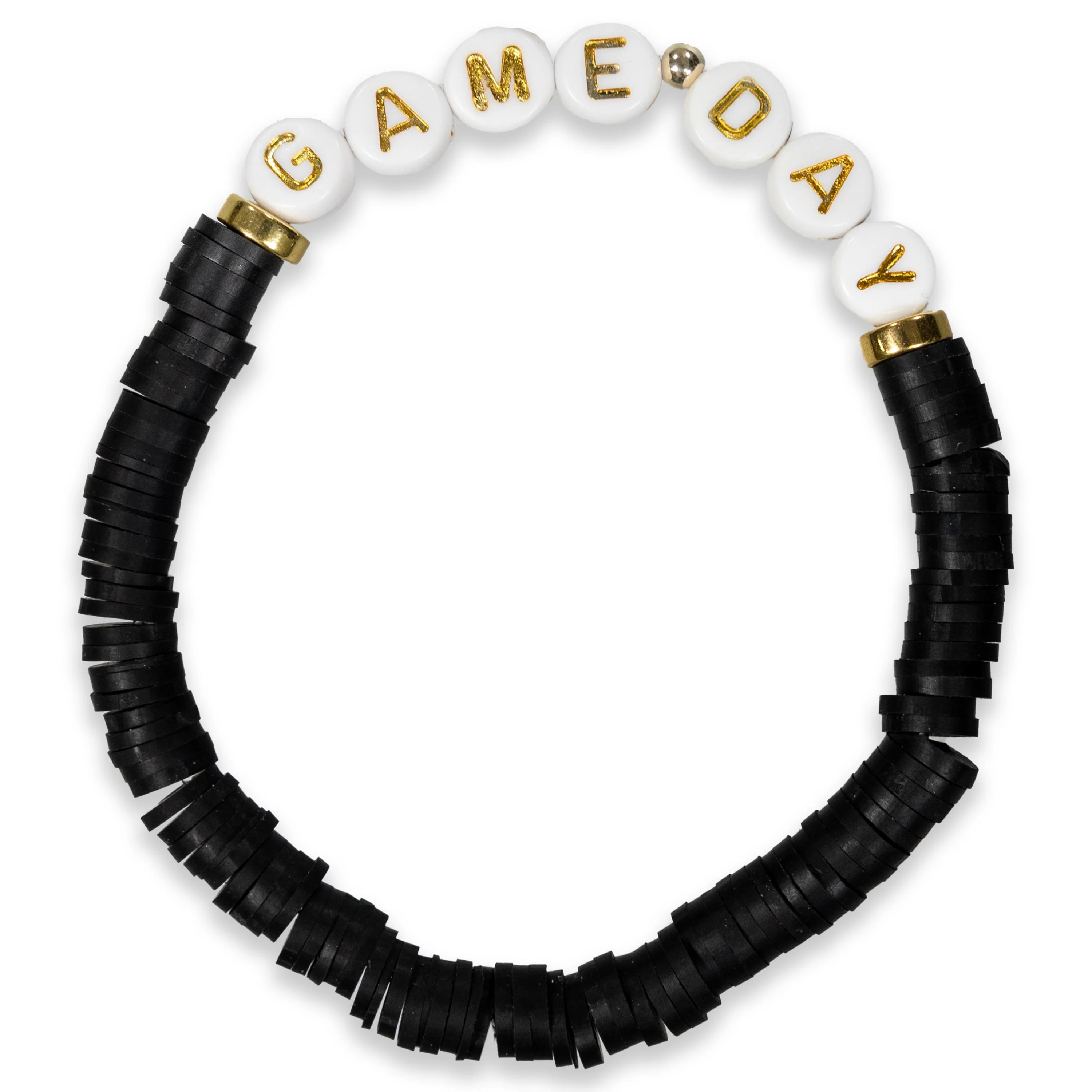 Gameday Beaded Black Bracelet - Image 3