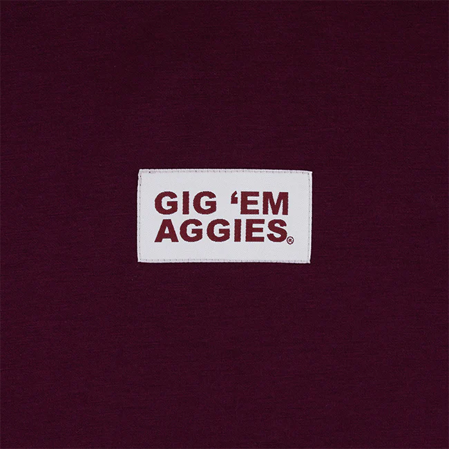 Gig 'Em Aggies Scarlet & Gold Crewneck - Maroon - Image 4